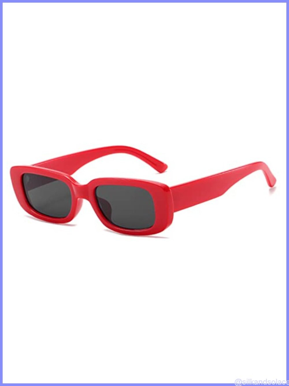 Rectangular Retro 90s Y2K Vintage Sunglasses UV400 Plastic Frame